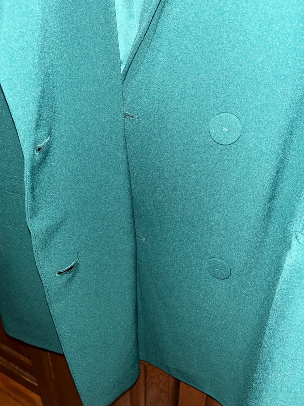 torrid 00 botanical garden Green Double-Breasted Blazer NWT relaxed fit stretchy - Picture 8 of 11